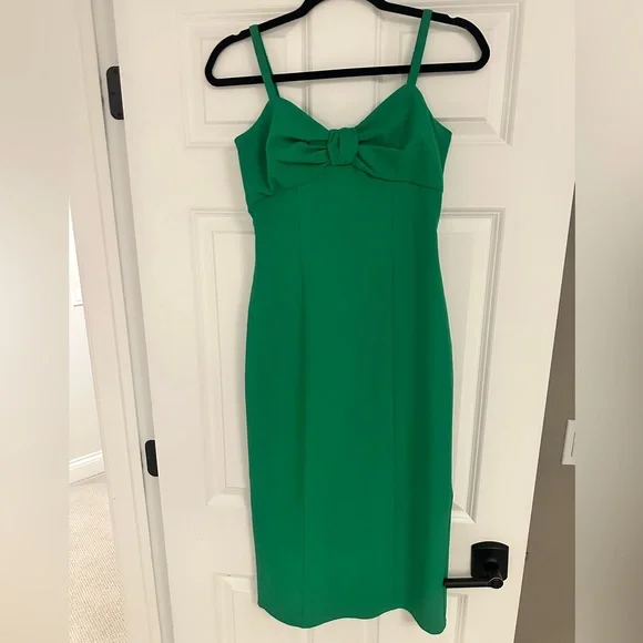Cinq à Sept Green Midi Dress, Size 2 - Picture 1 of 5